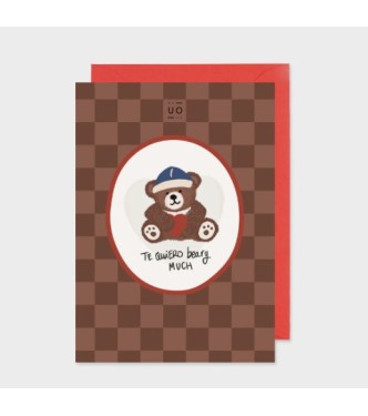 Postal "Te quiero Beary Much"