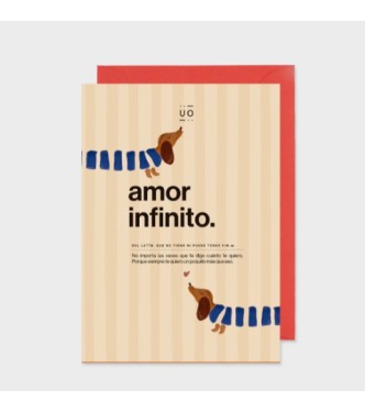 Postal "Amor infinito"