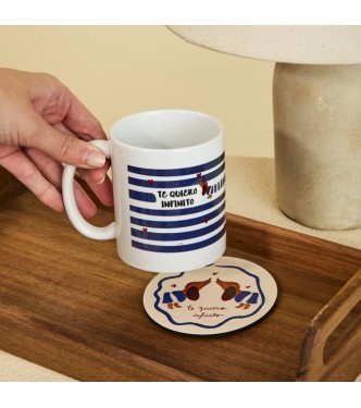 Taza "Te quiero infinito" Teckel