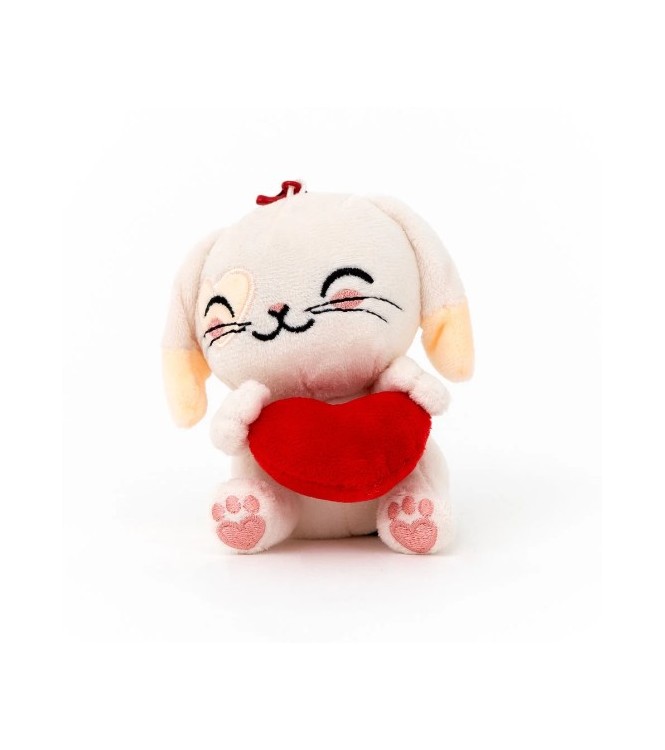 Llavero Peluche Perro Corazon