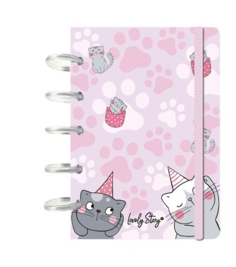 SmartBook A6 - Pink cats