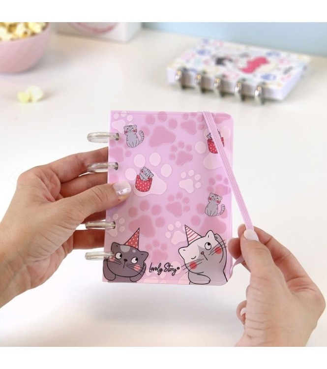 SmartBook A6 - Pink cats