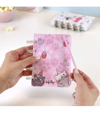 SmartBook A6 - Pink cats