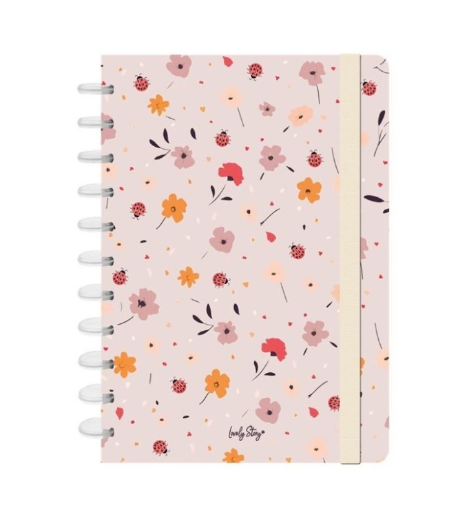 SmartBook A6 - Sand Floral
