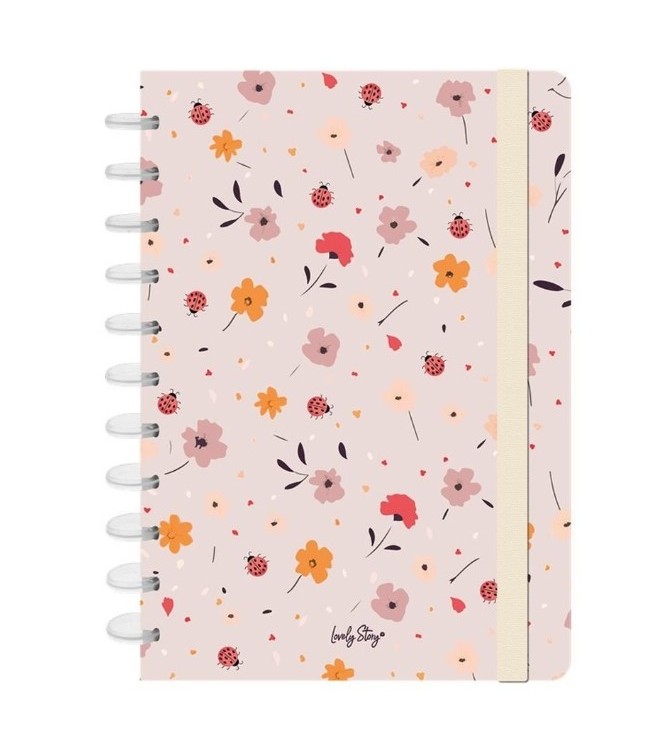 Smartbook A5 - Sand Floral