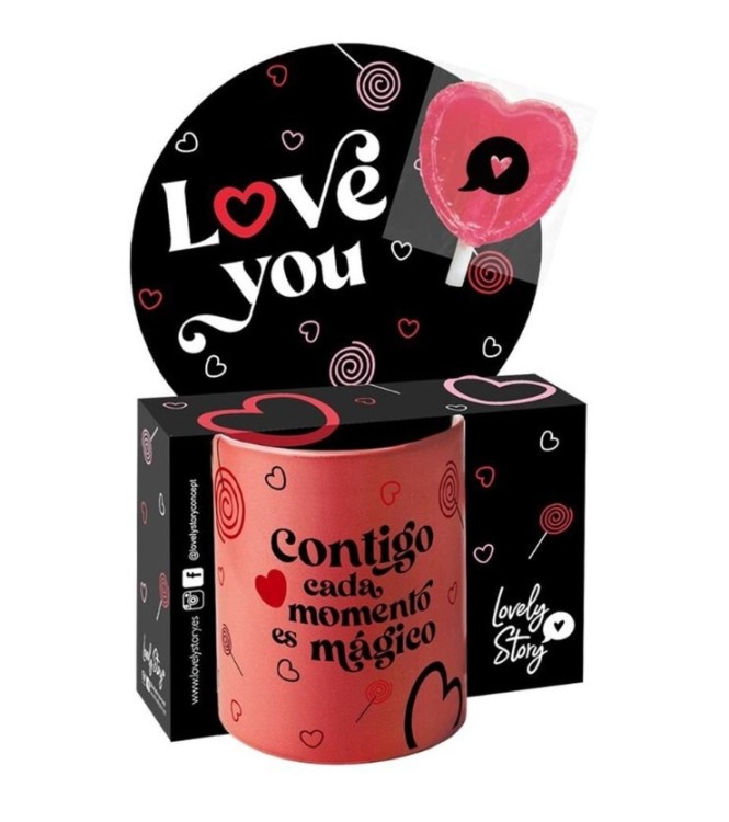 Taza Contigo Cada Momento Es Mágico