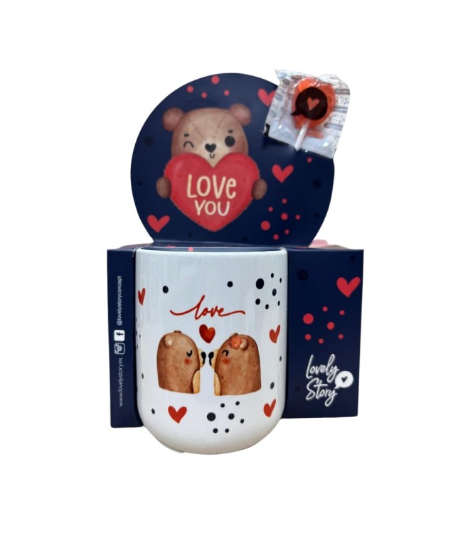 Taza Bear Match "Love You"