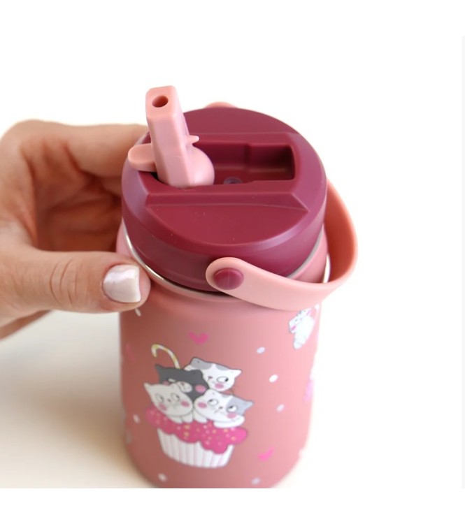 Botella Con Adaptador Makeup Cats