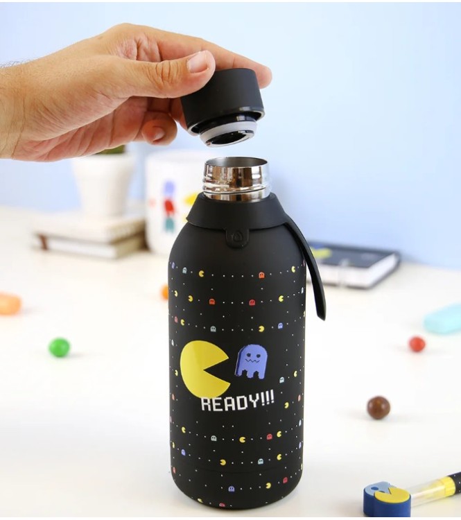 Botella 500ml Black Retro Pixel