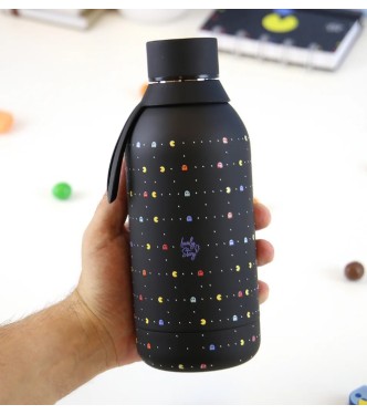 Botella 500ml Black Retro Pixel