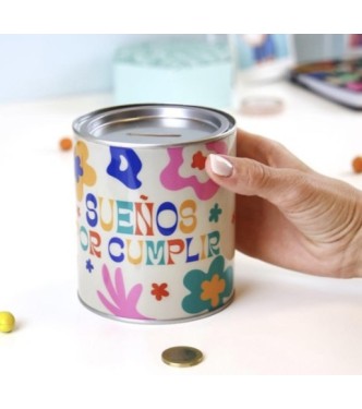 Hucha Metálica Sueños Por Cumplir