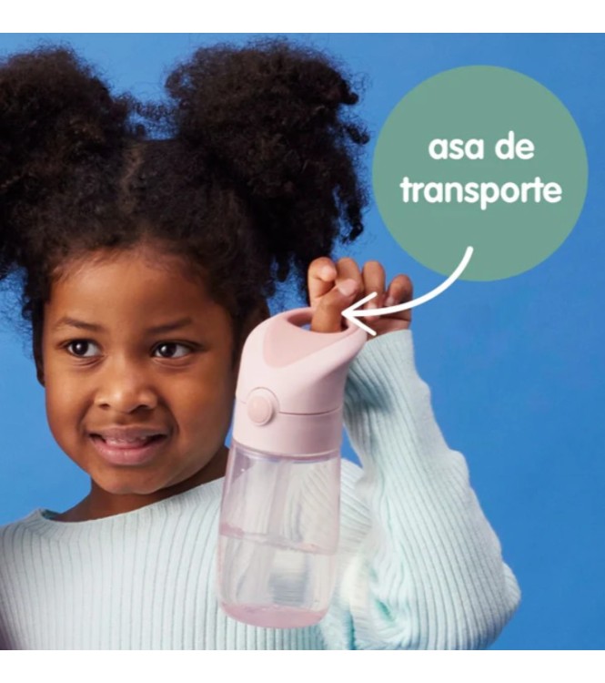 Botella Junior Pajita 380ml Blush crush