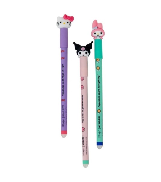 Pack 3 Borrables Sanrio