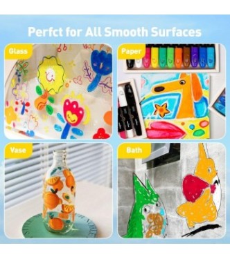 Crayones para cristal, azulejos y papel