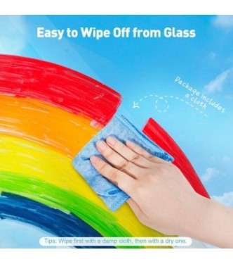 Crayones para cristal, azulejos y papel