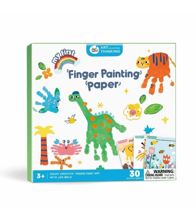 cuaderno pintura de dedos