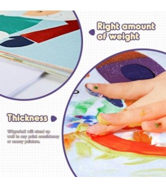 cuaderno pintura de dedos