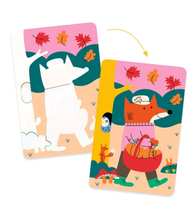 Colorear con agua 4 temporadas