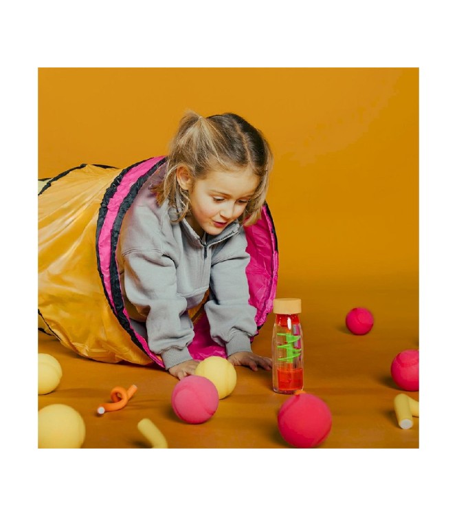 Botella Sensorial spiral pink