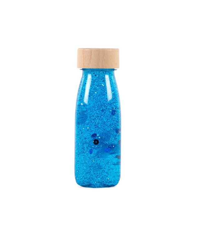 Botella Sensorial azul