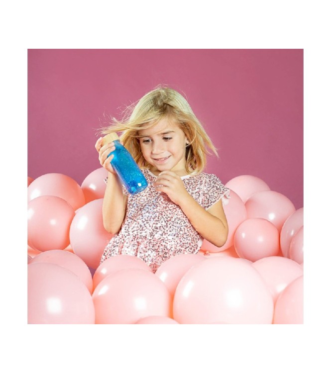 Botella Sensorial azul