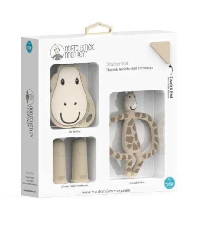 set de regalo inicio denticion beig