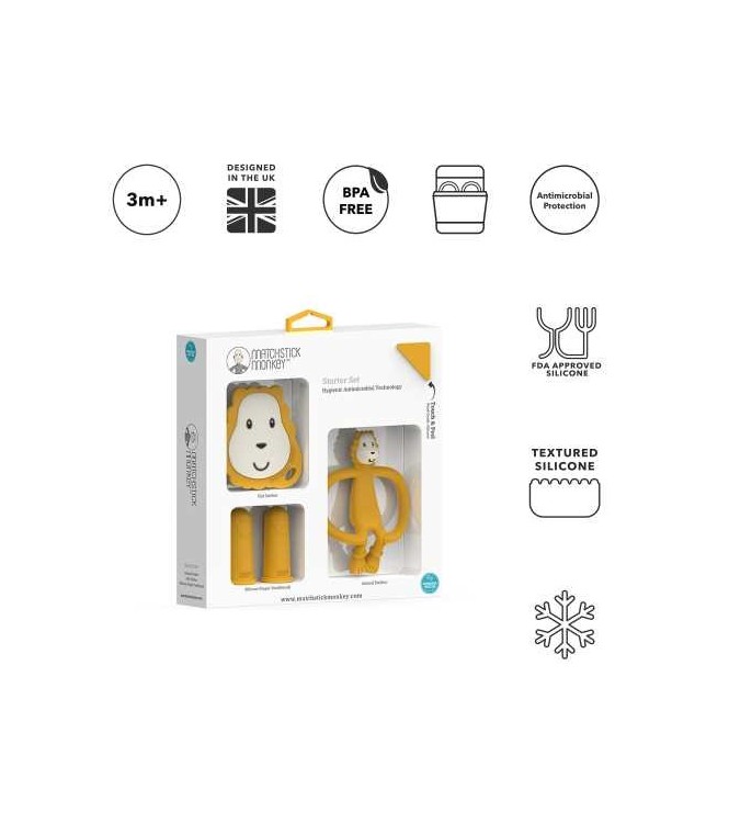 set de regalo inicio denticion amarillo