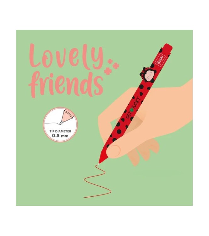 Bolígrafo Gel con Animal Ladybug