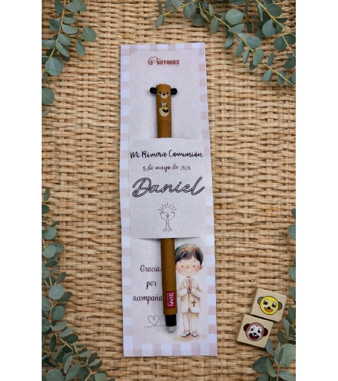 Marcapáginas con bolígrafo