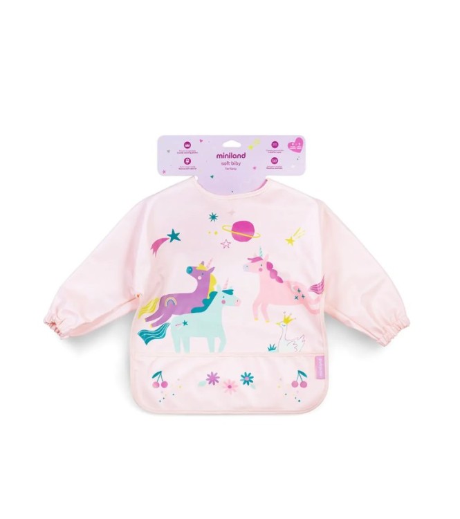 Babero con mangas Unicornio