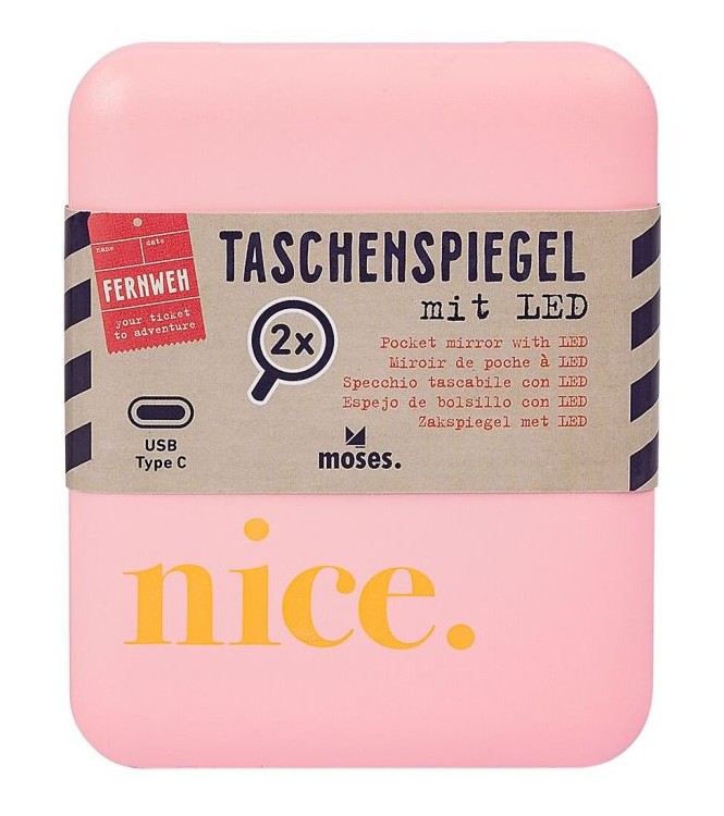 Espejo de bolsillo con Luz