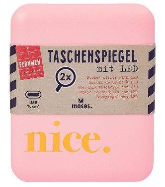 Espejo de bolsillo con Luz