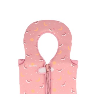 Chaleco Flotador Aprendizaje Whale Pink