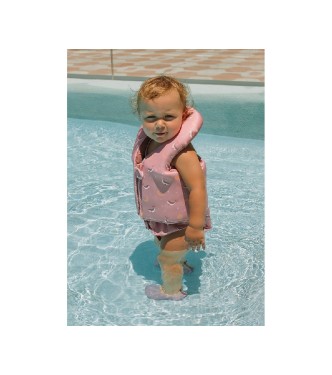 Chaleco Flotador Aprendizaje Whale Pink