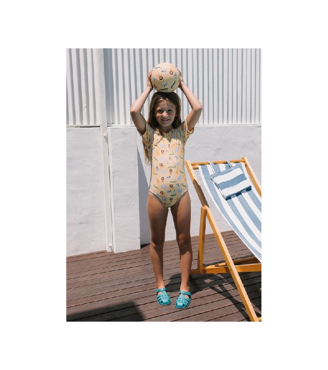 Cangrejeras Infantil Whale Teal