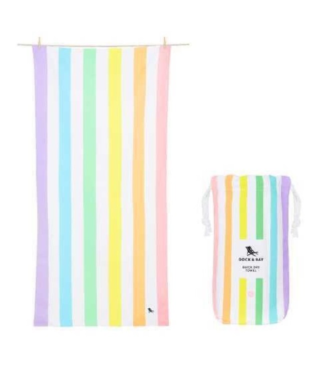 Toalla Dock y Bay Rainbow Pastel XL