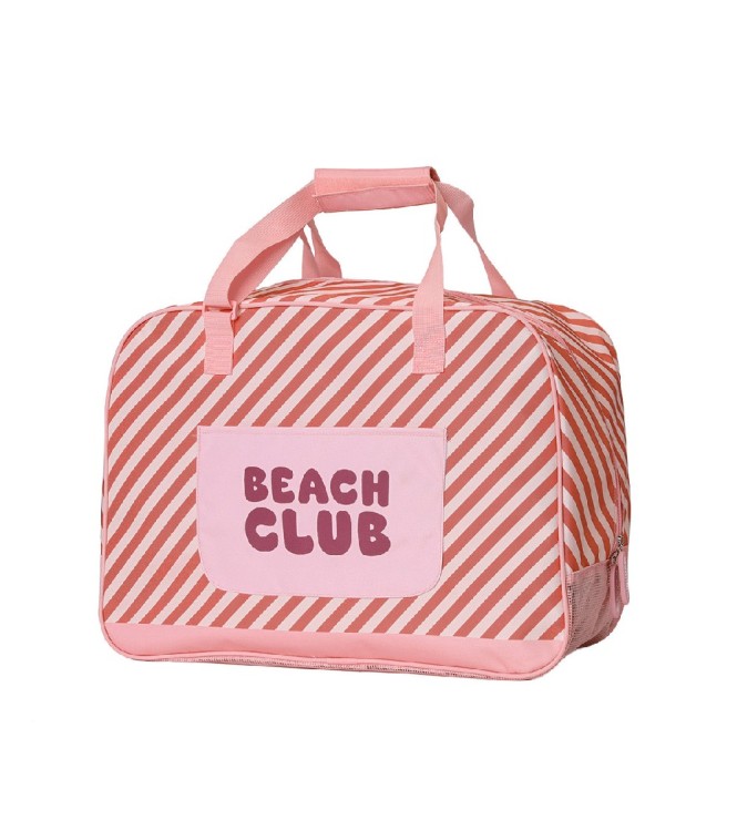 Bolso de Playa con Rejilla Stripes Bloom