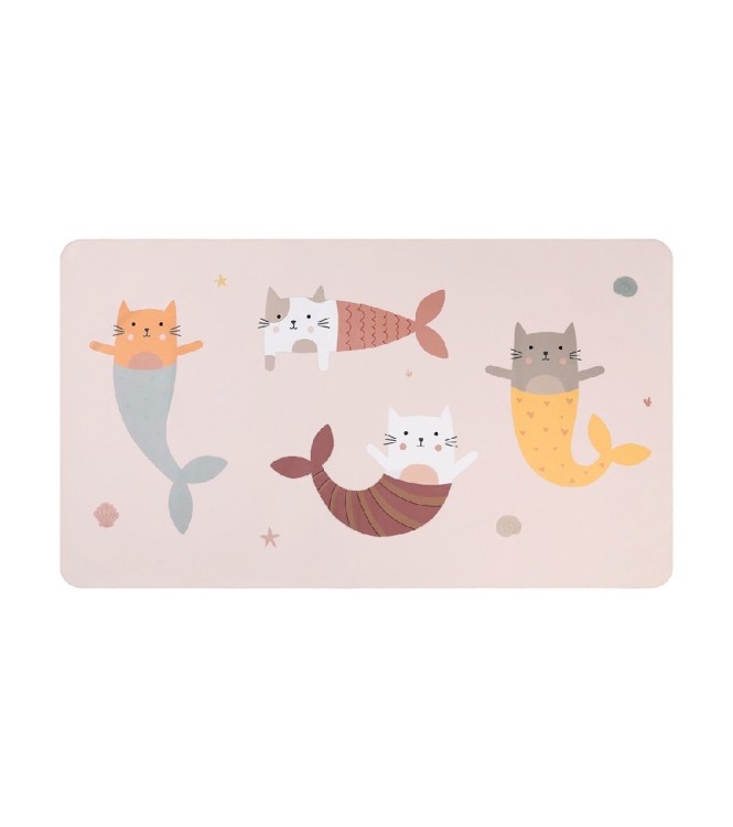 Toalla Playa Microfibra Mermaid Cats Per