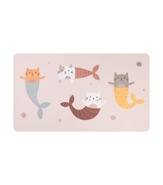 Toalla Playa Microfibra Mermaid Cats Per