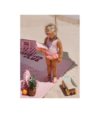 Manta Picnic Stripes Bloom y Blush