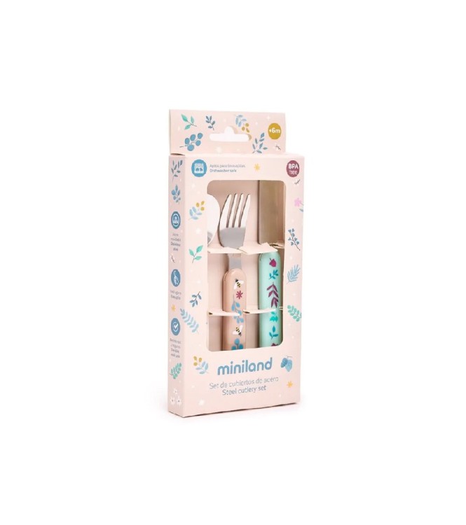 Cubiertos infantiles steel cutlery set d