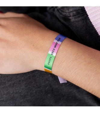 Pulsera Tela "Profe, eres muy top"