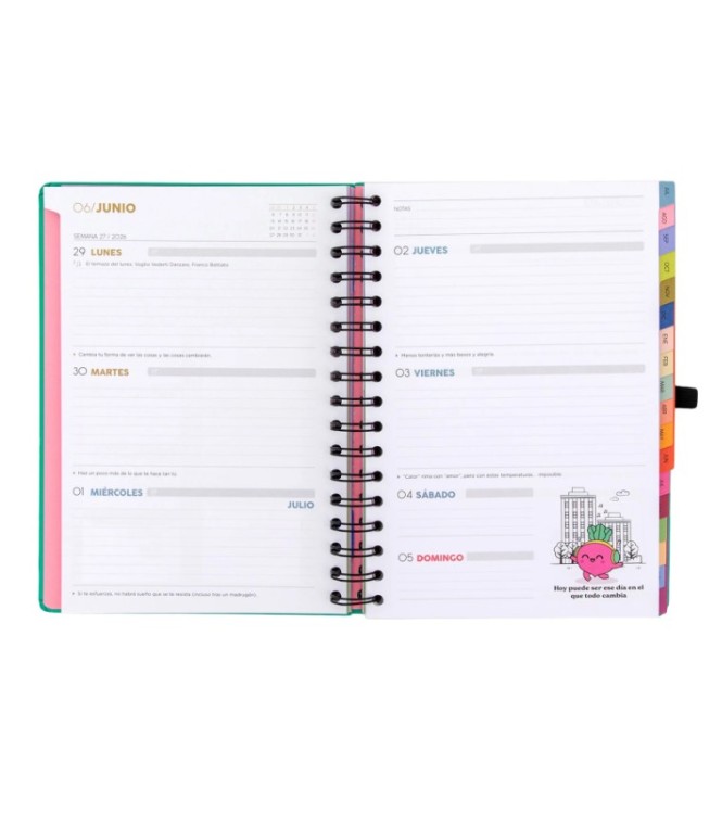 Agenda Semanal 18 meses -  Sueña fuerte,