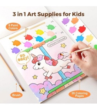 Cuaderno pintura acuarela - UNICORN