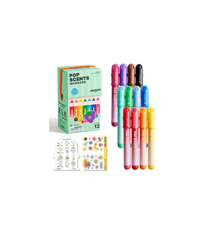 Rotuladores lavables perfumados (12 ud.)