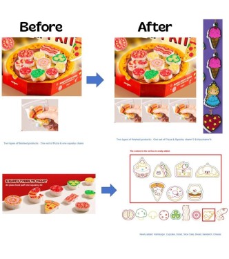 Set pintura de espuma - PIZZA