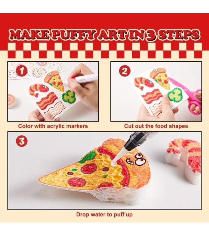 Set pintura de espuma - PIZZA