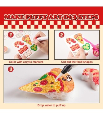 Set pintura de espuma - PIZZA