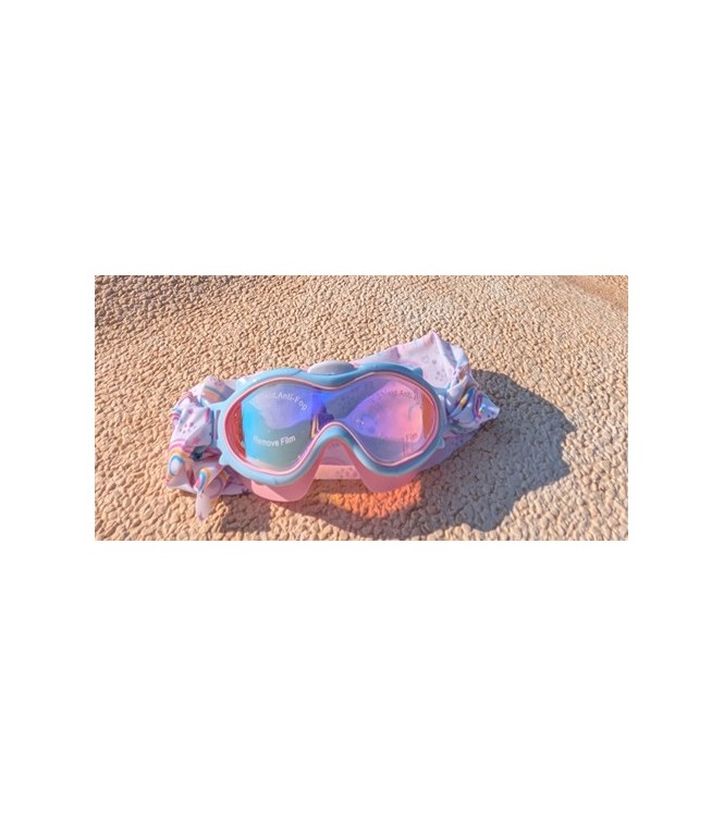 Gafas Natación rosa Turbante Arcoiris