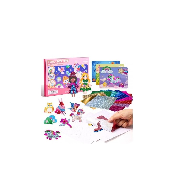 Kit creativo 3 en 1 láminas brillantes